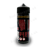 Bull Frost e-liquid by the new Buddha Vapes Series Reborn. The taste of world famous energy drinks!.  Primary Flavours: Energy Drink.  VG/PG: 80/20  Size: 100ml + 2x10ml bottles of 18mg Nic Shots included with each bottle you order.  Country: UK  Please Note: This e-liquid is provided in a 120ml bottle with 100ml of e-liquid, allowing you to add 2x10ml of 18mg Nicotine Shots (if required) to make it 3mg.