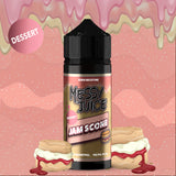Jam Scone E-Liquid By Messy Juice Dessert Series is a strawberry Jam smothered on a freshly baked English scone with generous lashings of Devon cream.