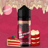 Red Velvet Cake E-Liquid By Messy Juice Dessert Series is a Velvety blend of smooth, rich strawberries and sweet cream of vanilla custard swirling around a warm aftertaste.