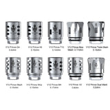 The Smok TFV12 Prince Coils are designed for use with the Smok V12 Prince Tank only. Designed for sub ohm vaping, these coils should be paired with high VG e-liquids that are 60% VG or higher.