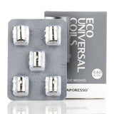 The Vaporesso EUC Meshed replacement vape coils are cross-compatible with a range of Vaporesso kits, including the Target Mini 2 kit. Designed for sub ohm vaping, they should be used with e-liquids that are 60% VG or higher.