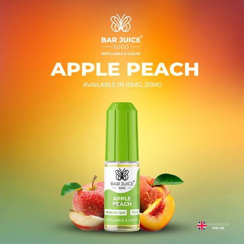 Apple Peach Bar Juice 5000, 10mg and 20mg, A to Z Vapes