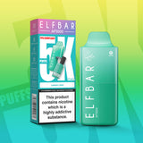 Introducing the Elf Bar AF5000, a state-of-the-art disposable vape system and Engineered with precision and compliance, this revolutionary pod device offers up to 5000 puffs of exceptional flavor, making it an essential addition to all the vapers.  This simple, easy-to-use, cost-effective vaping device has been innovatively designed to feature Elf Bar’s QUAQ mesh coil technology with its integrated 1.2Ω coil within a built-in 2ml e-liquid pod. Once you have enjoyed the initial supply, up to a further 10ml o