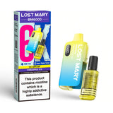 Introducing the Lost Mary BM6000 Pineapple Ice Prefilled Kit, the epitome of convenience and satisfaction. With an impressive capacity of up to 6000 puffs, this device ensures prolonged vaping enjoyment. Each kit comes equipped with a 10ml e-liquid bottle, boasting a potent 20mg nicotine strength for a satisfying hit every time. The inclusion of an OLED display offers clear visibility of essential vaping metrics, enhancing the user experience. Powered by a robust 650mAh battery, this device boasts longevity