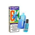 Introducing the Lost Mary BM6000 Pineapple Ice Prefilled Kit, the epitome of convenience and satisfaction. With an impressive capacity of up to 6000 puffs, this device ensures prolonged vaping enjoyment. Each kit comes equipped with a 10ml e-liquid bottle, boasting a potent 20mg nicotine strength for a satisfying hit every time. The inclusion of an OLED display offers clear visibility of essential vaping metrics, enhancing the user experience. Powered by a robust 650mAh battery, this device boasts longevity