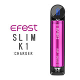 The Efest K1 is a perfect fit for travelers as it is small, robust, yet highly versatile with a wide range of compatible batteries. 