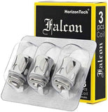 The HorizonTech Falcon replacement coils have been designed for use with the HorizonTech Falcon Vape Tank. Designed for sub ohm vaping, these replacement coils feature unique wicking materials that allow for greater flavour and extended lifespan. These coils should be used with e-liquids above 60% VG.