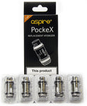 Spare coils for use with the Aspire PockeX e-cig. Available with a resistance of 0.6ohms and 1.2ohms, the PockeX coils deliver a mouth to lung vape that is rich in vapour and flavour.