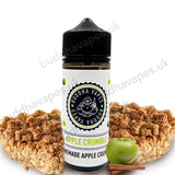 Apple Crumble E-Liquid by Buddha Vapes is a homemade apple crumble you will fall in love with.
