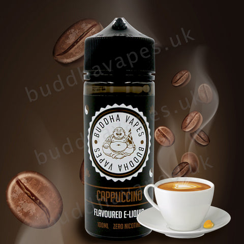 Fancy a Cappuccino? we challenge you to try our Cappuccino Flavor e-liquid! It's smooth, delicate and expels and alluring aroma which takes you back to the true taste of freshly ground coffee beans.  Primary Flavours: Cappuccino  VG/PG: 80/20  Size: 100ml + 2x10ml bottles of 18mg Nic Shots included with each bottle you order.  Country: UK  Please Note: This e-liquid is provided in a 120ml bottle with 100ml of e-liquid, allowing you to add 2x10ml of 18mg Nicotine Shots (if required) to make it 3mg.