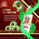 Creme De Menthe by Donut King Special Edition -Sweet creamy peppermint crème stuffed into a freshly basked donut creates a deliciously moreish flavour you are sure to love.