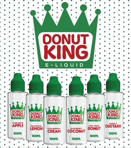 Donut King e liquid is the perfect choice for those among you with a sweet tooth! To all fans of donuts – you’re definitely going to want to check these juices out. It goes without saying that they are the perfect way for you to get your fill of sweet treats, but without the additional calories!