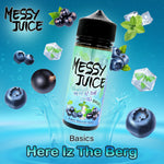Here Iz The Berg E-Liquid by Messy Juice is a juicy mess where you will find a menthol blast followed by fruity undertones that you will not be able to let go.