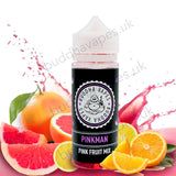 Pinkman by Buddha Vapes E-Liquid is a citrus fruit medley exploding with fruity flavour.  Primary Flavours: Citrus, Mixed Fruits.  VG/PG: 80/20  Size: 100ml + 2x10ml bottles of 18mg Nic Shots included with each bottle you order.  Country: UK  Please Note: This e-liquid is provided in a 120ml bottle with 100ml of e-liquid, allowing you to add 2x10ml of 18mg Nicotine Shots (if required) to make it 3mg.