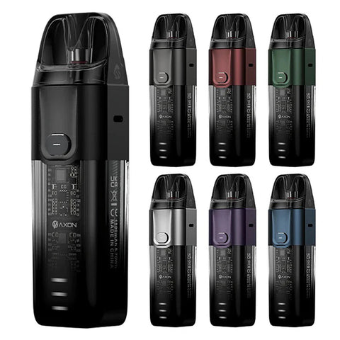 Shop the Vaporesso LUXE X 40W Pod System, featuring an integrated 1500mAh battery, 5mL pod capacity, and integrated 0.4 or 0.8ohm coil within the pod. Constructed from durable zinc-alloy, the Vaporesso LUXE X Pod System offers a strong and protective chassis that encases the 1500mAh battery.