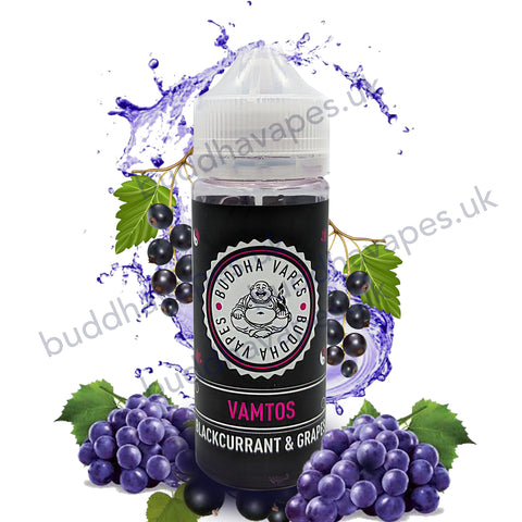 Vamtos E-Liquid by Buddha Vapes is a fruity mix of grapes, raspberries and blackcurrants, providing a flavour that is reminiscent of a summertime drink with a similar name.