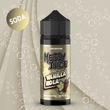 Vanilla Kola E-Liquid By Messy Juice Soda Series is a delicious cola drink with a hint of sweet Vanilla back from your childhood!