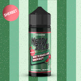 Watermelon Sherbet E-Liquid By Messy Juice Sherbet Series has the uplifting flavour of freshly sliced sweet watermelon perfectly mixed with mouth-watering sherbet.
