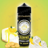 Yellow Mess by Buddha Vapes E-Liquid is a buttery biscuit base with a sweet lemon cream topping. Primary Flavours: Lemon, Biscuit and Cream VG/PG: 80/20 Size: 100ml + 2x10ml bottles of 18mg Nic Shots included with each bottle you order. Country: UK Please Note: This e-liquid is provided in a 120ml bottle with 100ml of e-liquid, allowing you to add 2x10ml of 18mg Nicotine Shots (if required) to make it 3mg.