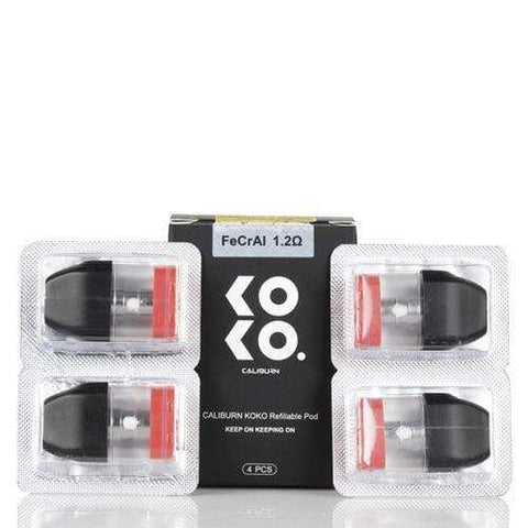The Uwell Caliburn KOKO Replacement Pods are designed for the Uwell Caliburn KOKO Pod System. Featuring a 2ml nic salt e-liquid capacity and an atomizer resistance of 1.2 ohm. Each KOKO re-fillable pod features a magnetic connection and fits smoothly into the housing. The housing that holds the pod in place has a side view window which allows users to casually check their juice level without removing the pod itself.