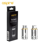 Spare coils for use with the Aspire PockeX e-cig. Available with a resistance of 0.6ohms and 1.2ohms, the PockeX coils deliver a mouth to lung vape that is rich in vapour and flavour.