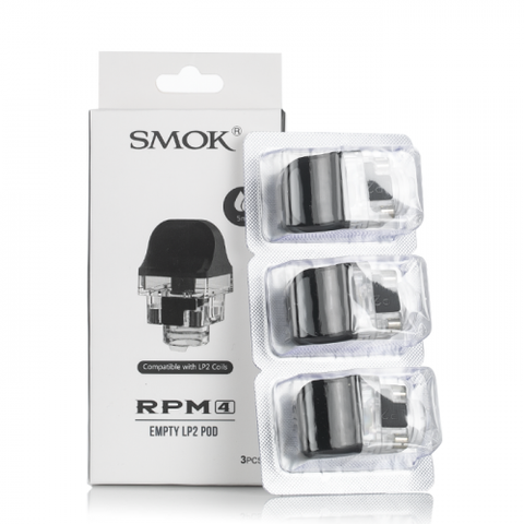 Designed for full compatibility with your Smok RPM 4 pod kit, these original LP2 replacement pods have you covered! With a 5ml refillable ejuice capacity, this pack of 3 empty pod cartridges is compatible with all LP2 coils (not included).