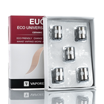 Vaporesso EUC Ceramic Coils are for use with the Veco Vape Tank and Estoc Vape Tank. With ceramic wicks rather than the traditional cotton, they are similar in design to the Vaporesso CCELL Coils.